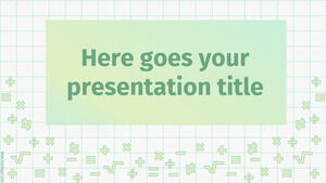 Motyw Monde Free Math dla Prezentacji Google lub programu PowerPoint