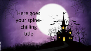 Google Slaytlar veya PowerPoint için Ücretsiz Cadılar Bayramı Teması