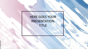 Pollock, 페인트 밝아진 슬라이드 배경.