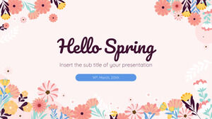 Hello Spring Free Presentation Template – Google Slides Theme and PowerPoint Template