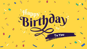 Modèle de présentation gratuit pour la fête d'anniversaire - Thème Google Slides et modèle PowerPoint