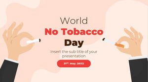 Бесплатный шаблон презентации ко Всемирному дню без табака – тема Google Slides и шаблон PowerPoint