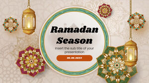 Modèle de présentation gratuit de la saison du Ramadan - Thème Google Slides et modèle PowerPoint
