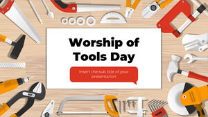 Worship of Tools Day ออกแบบงานนำเสนอฟรีสำหรับธีม Google Slides และ PowerPoint Template