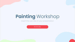 Painting Workshop Free PowerPoint Template and Google Slides Theme