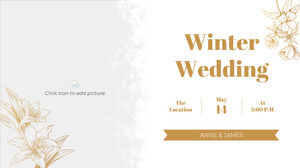 Boda de invierno Plantilla de PowerPoint y tema de Google Slides gratis