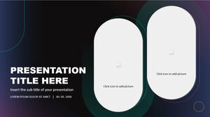 グラデーションの幾何学的要素のプレゼンテーション用の無料の Google スライド テーマと PowerPoint テンプレート