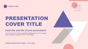 Modelos de apresentação gratuitos abstratos de Memphis