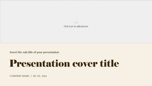 Minimales Portfolio Kostenlose Präsentationsvorlagen