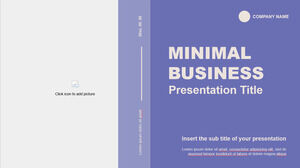 Minimal Business Kostenlose Powerpoint-Vorlage und kostenloses Google-Folienthema
