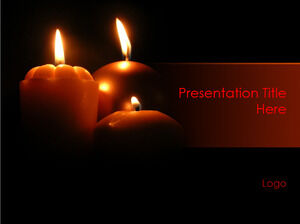 Templat PPT Lilin Gratis