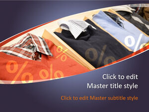 Modello PPT di abbigliamento gratuito