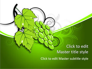 Modello PPT dell'uva gratuito