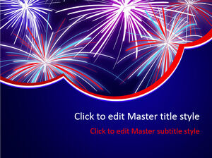 免费烟花PPT模板