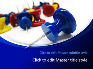 Kostenlose PPT-Vorlage für Office-Push-Pins