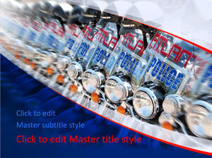 免费警察PPT模板