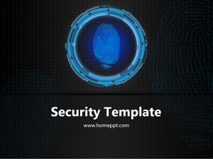 免費技術指紋PPT模板