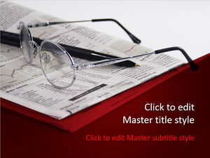 เทมเพลต PPT ข่าวการเงินฟรี