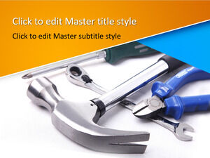 Modèle PPT d'outils de construction gratuits