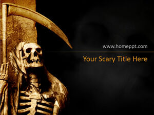 Free Skull Halloween PPT Template
