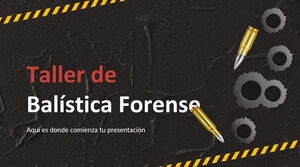 법의학 탄도 워크숍