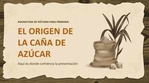 วิชาประวัติศาสตร์สำหรับมัธยมต้น: ประวัติอ้อย