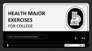 大學健康專業練習