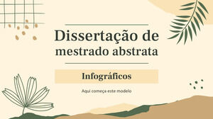 Abstract Master's Thesis Infographics