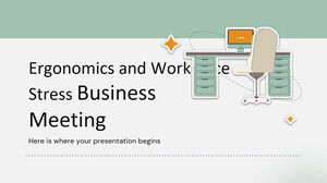 人體工程學和工作場所壓力商務會議