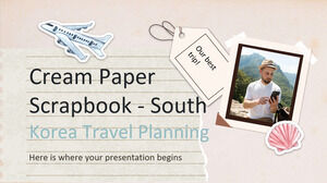 قصاصات ورق كريم - تخطيط السفر في كوريا الجنوبية