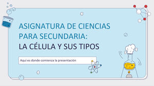 مادة العلوم للمدرسة الإعدادية: الخلية وأنواعها