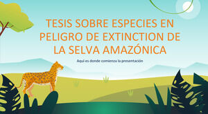 멸종 위기에 처한 아마존 열대우림 논문