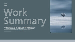 Șablon ppt general de raport de rezumat al lucrărilor de modă minimă