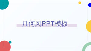 Minimal geometrik stil iş genel ppt şablonu