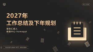 Résumé des travaux éoliens de Blackgold et modèle ppt de planification de l'année prochaine