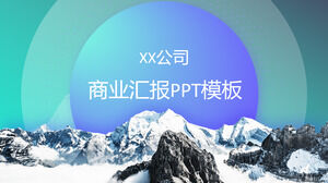 เทมเพลต ppt รายงานสรุปธุรกิจสีน้ำเงิน-ม่วง