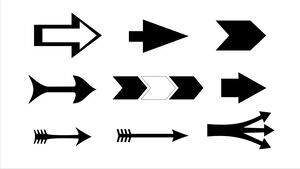 Mais de 30 vetores seta ppt embalagem e download de material