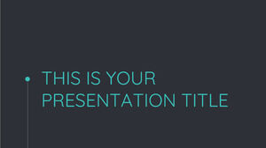 Kostenlose Powerpoint-Vorlage für eine minimale Geschäftspräsentation