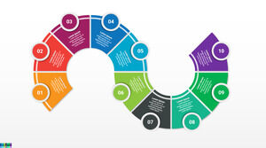 Darmowy szablon Powerpoint do przepływu pracy