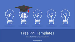 เทมเพลต PowerPoint ฟรีสำหรับ Smart Graduation Hat