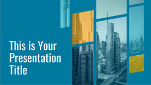 Geometrik Kurumsal için Ücretsiz Powerpoint Şablonu