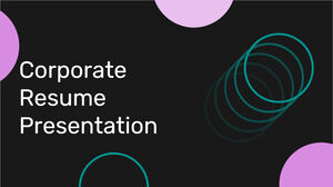 Curriculum aziendale. Modello PPT gratuito e tema di Presentazioni Google