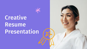 创意简历。 免费 PPT 模板和 Google 幻灯片主题