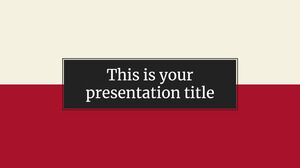 الحد الأدنى رسمي. قالب PowerPoint مجاني وموضوع Google Slides