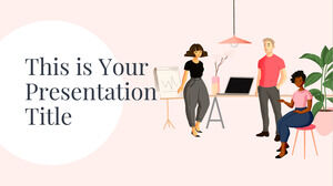 العمل الجماعي النظيف. قالب PowerPoint مجاني وموضوع Google Slides