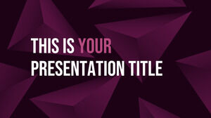 어두운 3D 모양. 무료 PowerPoint 템플릿 및 Google 슬라이드 테마