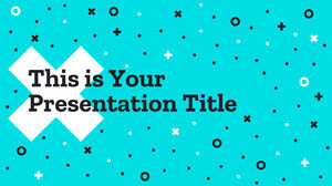 Couleurs Néon. Modèle PowerPoint gratuit et thème Google Slides