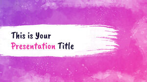 بقع الطلاء الملونة. قالب PowerPoint مجاني وموضوع Google Slides