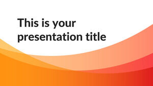 Красные динамические волны. Бесплатный шаблон PowerPoint и тема Google Slides