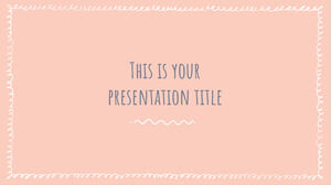 Pastel Scribbles: бесплатный шаблон PowerPoint и тема Google Slides